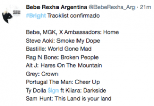 BeBer Rexha Tweet